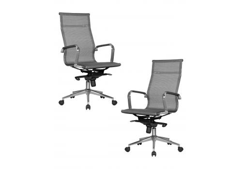  Набор 2 шт Офисное кресло для персонала DOBRIN CARTER, серый, фото 1 
