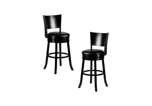  Набор 2 шт Вращающийся полубарный стул DOBRIN TONY COUNTER, капучино, черный, фото 1 