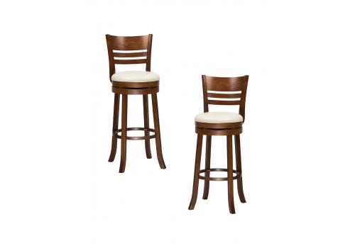  Набор 2 шт Стул барный DOBRIN WILLIAM BAR, шоколад, кремовый, фото 1 