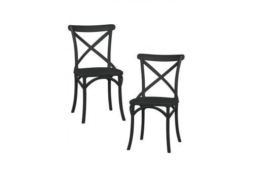  Набор 2 шт Стул обеденный DOBRIN MASON, цвет чёрный (B-03), фото 1 
