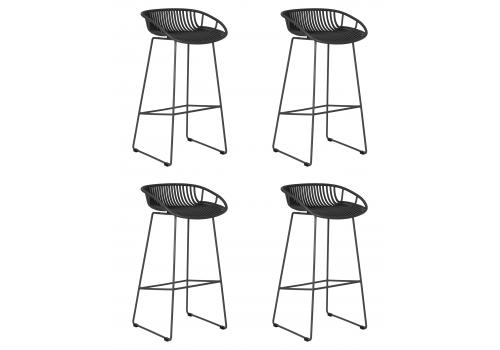  Набор 4 шт Стул барный DOBRIN FRANK, темно-серый, фото 1 