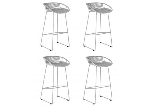  Набор 4 шт Стул барный DOBRIN FRANK, светло-серый, фото 1 