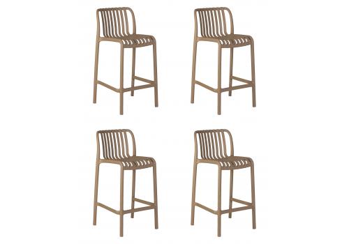  Набор 4 шт Стул полубарный DOBRIN CHLOE, бежевый, фото 1 