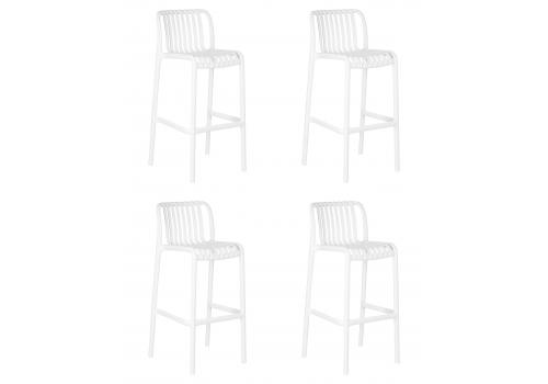  Набор 4 шт Стул барный DOBRIN CHLOE BAR, белый, фото 1 