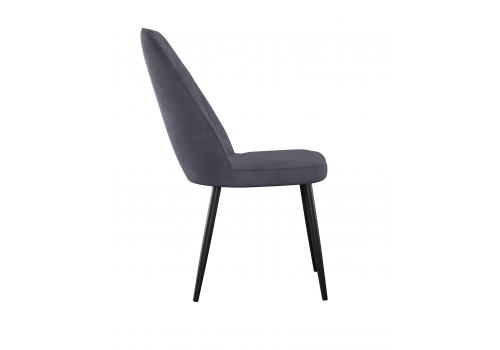  Стул DikLine 327 поворотный B28 ANTRACITE, ножки черные, фото 4 