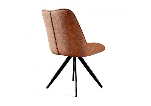  Стул DikLine 504 поворотный BL07 терракотовый, ножки черные, фото 3 