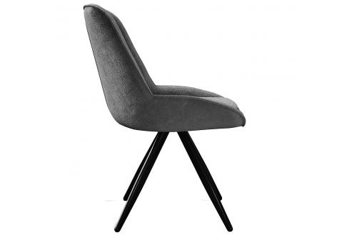  Стул DikLine 504 поворотный BL13 серый, ножки черные, фото 2 