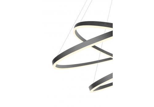  Люстра Orblaze 3 rings 800 black, фото 4 