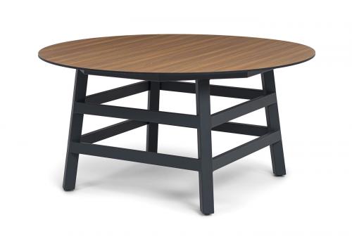  "Рио" стол из HPL круглый Ø160см, H75, цвет столешницы "дуб", фото 1 