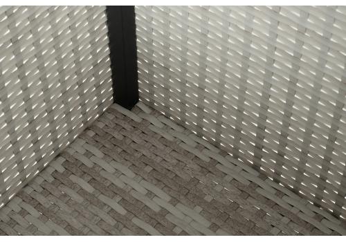  "Лунго" кашпо для цветов большое плетеное из искусственного ротанга, цвет бежевый, фото 5 