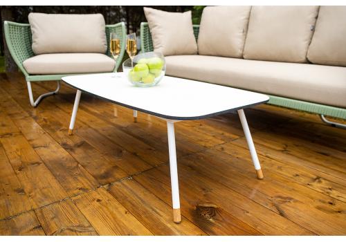  "Фиджи" лаунж-зона 5-местная плетеная из роупа (веревки), каркас алюминиевый светло-серый, роуп зеленый (4204), фото 25 