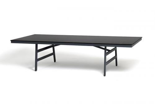  "Рио" стол из HPL 300х120см, цвет столешницы "черный мрамор", угол R3мм, фото 3 