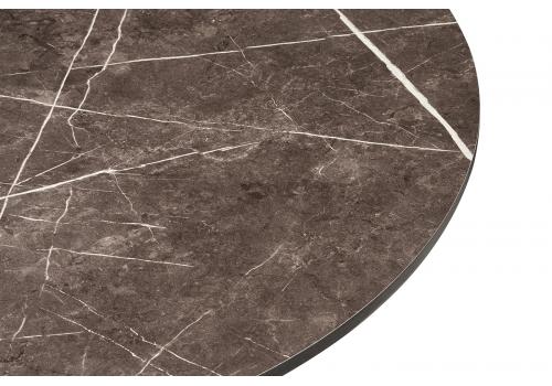  "Каффе" стол из HPL круглый Ø70см, цвет "серый мрамор", фото 2 