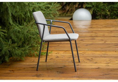  "Марокко" стул из текстилена nanotex, алюминиевый каркас, цвет серый, фото 5 