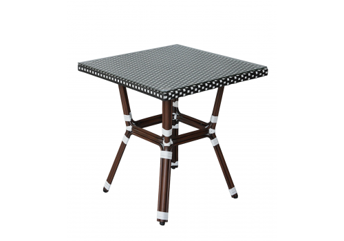  "Кабри" обеденная группа плетеная на 4 персоны, цвет черно-белый, фото 2 