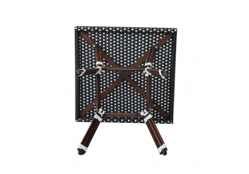  "Кабри" обеденная группа плетеная на 4 персоны, цвет черно-белый, фото 3 