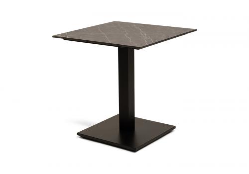  "Каффе" стол из HPL квадратный 70х70см, цвет "серый мрамор", фото 1 
