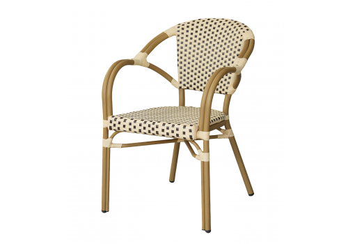  "Кабри" плетеный стул из искусственного ротанга, цвет бежево-коричневый, фото 1 