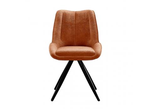  Стул DikLine 504 поворотный BL07 терракотовый, ножки черные, фото 4 