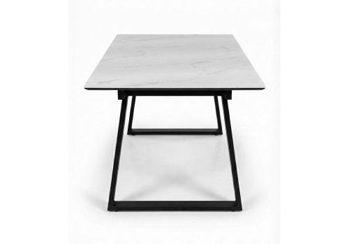  Стол DikLine DZ160 Мрамор Кристал белый/черные (2 уп.), фото 2 