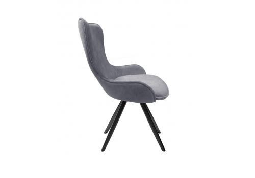  Стул DikLine 333 поворотный TW09 светло-серый, ножки черные, фото 3 