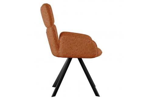  Стул DikLine 501 поворотный NS Rust терракотовый, ножки черные, фото 3 