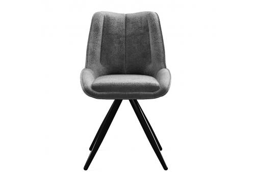  Стул DikLine 504 поворотный BL13 серый, ножки черные, фото 4 