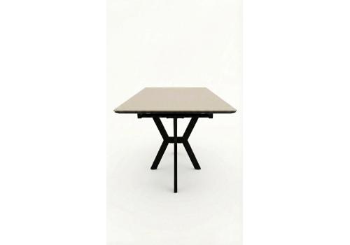  Стол DikLine DI100 Текстиль бежевый/опоры черные (2уп.), фото 3 
