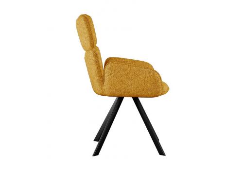  Стул DikLine 501 поворотный NS Gold горчица, ножки черные, фото 3 