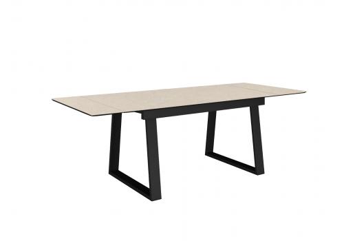  Стол DikLine DZ160 Текстиль бежевый/черные (2 уп.), фото 4 