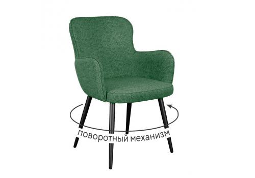  Стул DikLine 503 поворотный NS Pine зеленый, ножки черные, фото 1 