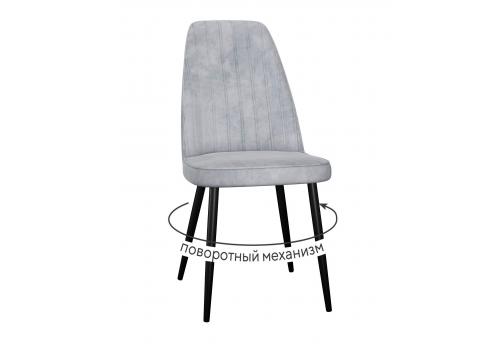  Стул DikLine 327 поворотный B22 GREY, ножки черные, фото 1 