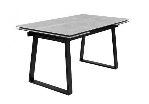  Стол DikLine DZ160 Мрамор Кандела cветло-серый/черные (2 уп.), фото 1 
