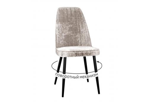  Стул DikLine 327 поворотный M02 бежевый, ножки черные, фото 1 