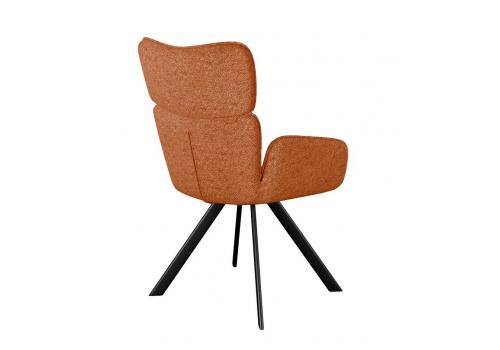 Стул DikLine 501 поворотный NS Rust терракотовый, ножки черные, фото 4 