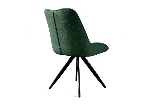  Стул DikLine 504 поворотный BL10 зеленый, ножки черные, фото 3 