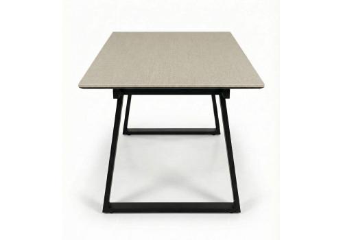  Стол DikLine DZ160 Текстиль бежевый/черные (2 уп.), фото 3 