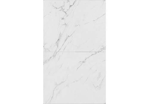  Стол DikLine DI100 Мрамор Кристал белый/опоры черные (2уп.), фото 4 