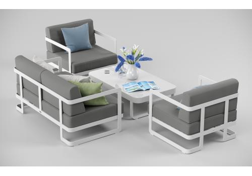  Виллино светло - серая, алюминий / стекло, фото 4 