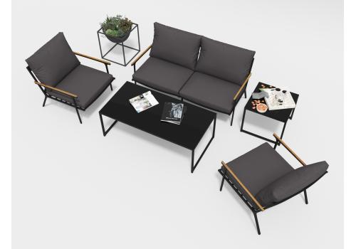  Калма антрацит, алюминий / тик / стекло - 15%, фото 2 