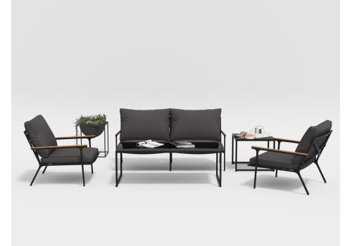  Калма антрацит, алюминий / тик / стекло - 15%, фото 3 