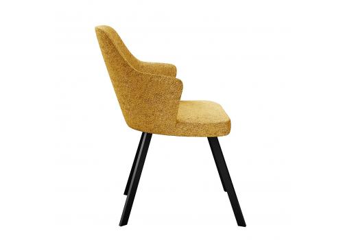  Стул DikLine 235 поворотный, NS Gold горчица, ножки черные, фото 4 