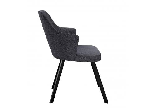  Стул DikLine 235 поворотный, NS13 GRAPHITE, ножки черные, фото 4 