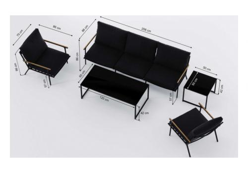  Калма черная, алюминий / тик / стекло - 15%, фото 13 