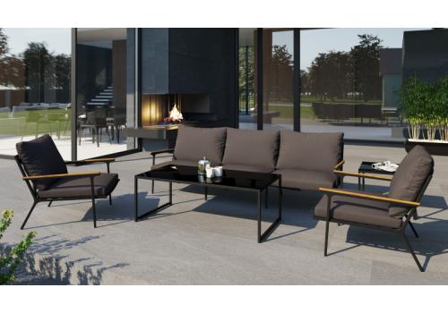  Калма антрацит, алюминий / тик / стекло - 15%, фото 1 