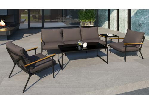  Калма антрацит, алюминий / тик / стекло - 15%, фото 2 