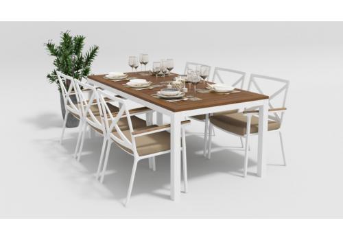  Белла 200 бежевая, алюминий / тик, фото 3 