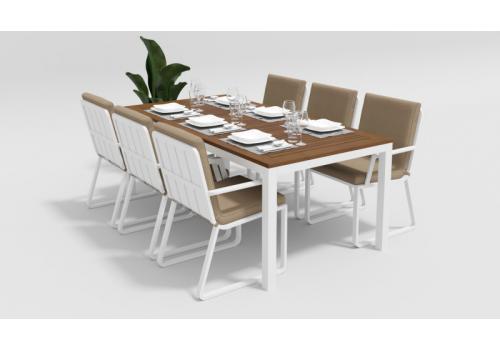  Белла 200 бежевая, алюминий / тик, фото 1 