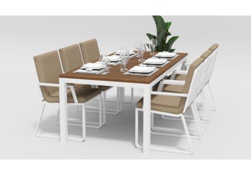  Белла 200 бежевая, алюминий / тик, фото 2 