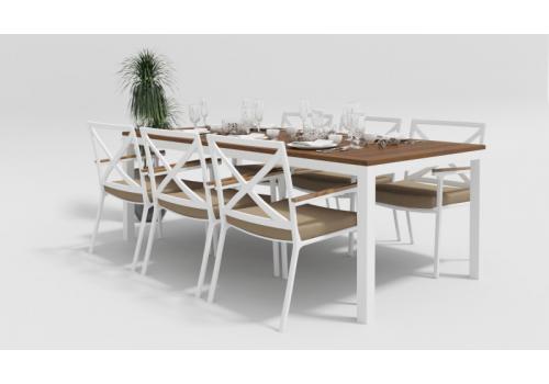  Белла 220 бежевая, алюминий / тик, фото 1 